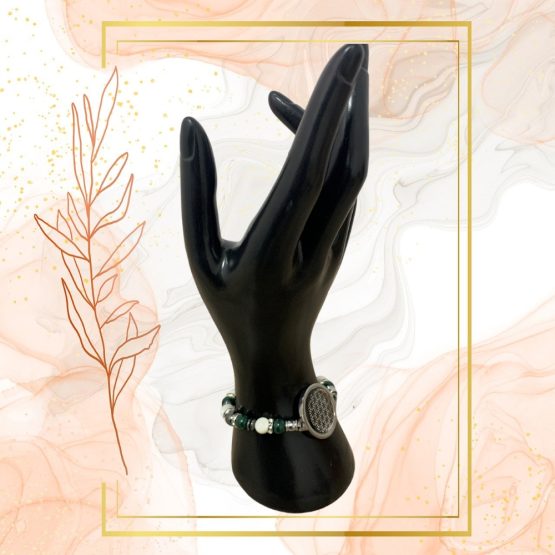 BRACELET ANTI-ONDES « MALACHITE & NACRE » – Image 10