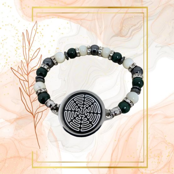 BRACELET ANTI-ONDES « MALACHITE & NACRE » – Image 12